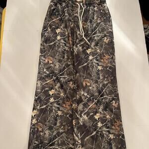 Shein Camo Hunting Pants, 100% Polyester, Size Large
